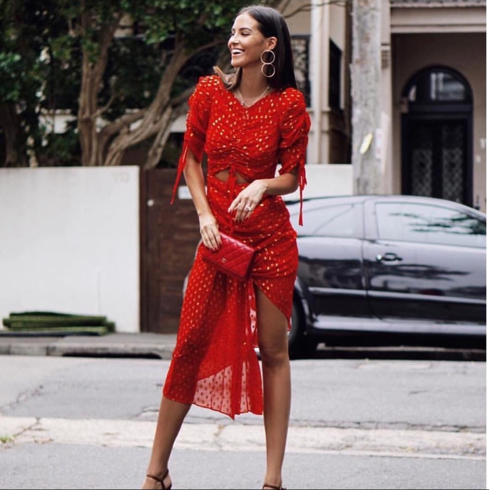 Alice McCALL silk-blend chiffon dress